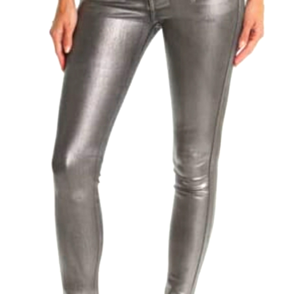 Joe's Jean's Silver The Charlie foil Skinny jeans PLEASE READ - Picture 14 of 16